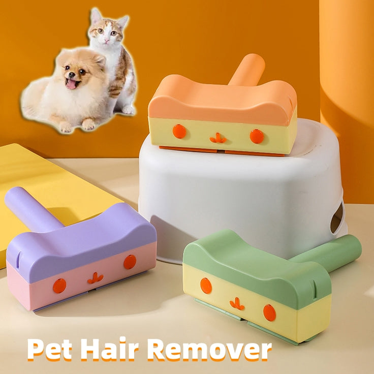 2-Way Pet Hair Roller Remover – Roller + Brush Combo Tool
